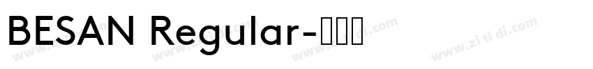 BESAN Regular字体转换